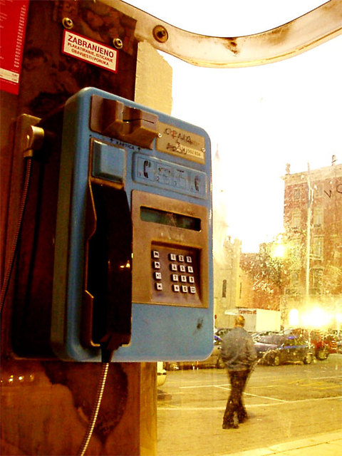13. Split's pay phone
